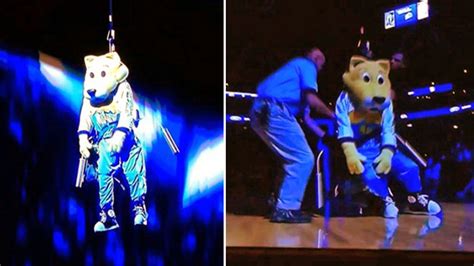 A Close Call: Denver Nuggets Mascot Survives Scary Moment